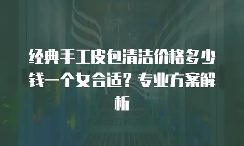 经典手工皮包清洁价格多少钱一个女合适？专业方案解析