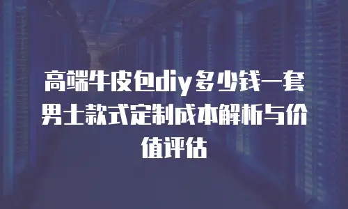 高端牛皮包diy多少钱一套男士款式定制成本解析与价值评估