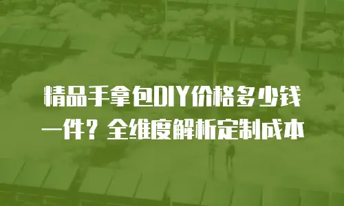 精品手拿包DIY价格多少钱一件？全维度解析定制成本