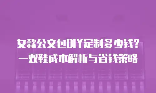 女款公文包DIY定制多少钱？一双鞋成本解析与省钱策略