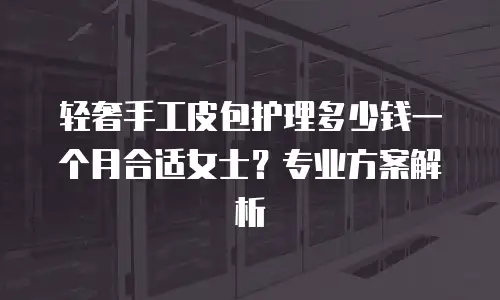 轻奢手工皮包护理多少钱一个月合适女士？专业方案解析