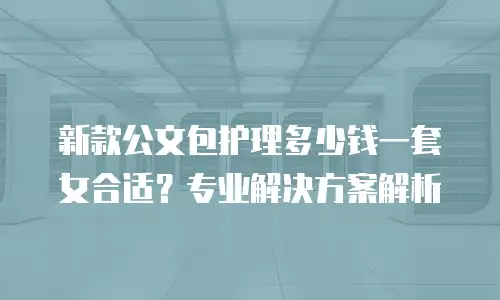 新款公文包护理多少钱一套女合适？专业解决方案解析