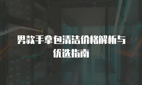 男款手拿包清洁价格解析与优选指南