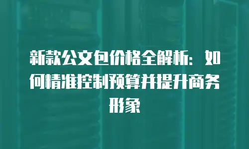 新款公文包价格全解析：如何精准控制预算并提升商务形象