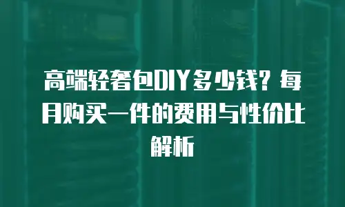 高端轻奢包DIY多少钱？每月购买一件的费用与性价比解析