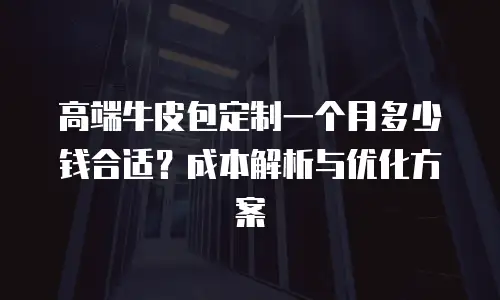 高端牛皮包定制一个月多少钱合适？成本解析与优化方案