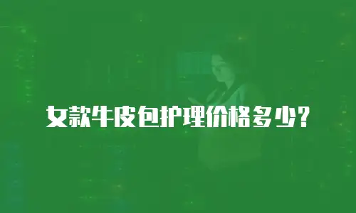 女款牛皮包护理价格多少？