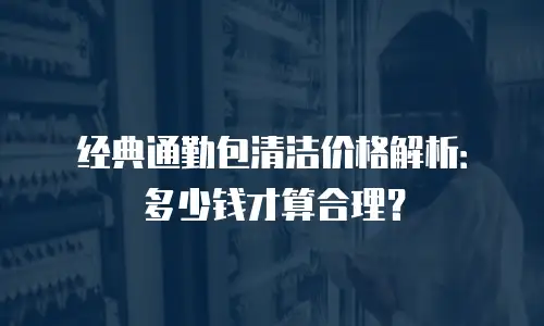 经典通勤包清洁价格解析：多少钱才算合理？