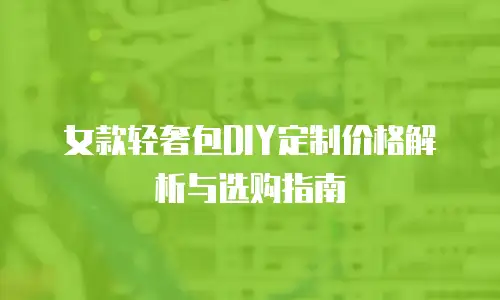女款轻奢包DIY定制价格解析与选购指南