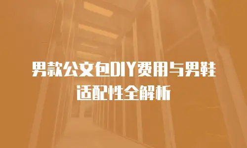 男款公文包DIY费用与男鞋适配性全解析