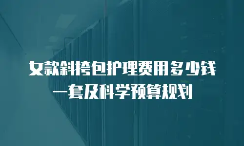 女款斜挎包护理费用多少钱一套及科学预算规划