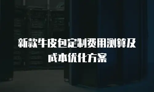 新款牛皮包定制费用测算及成本优化方案