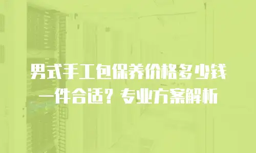 男式手工包保养价格多少钱一件合适？专业方案解析