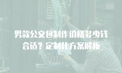 男款公文包制作价格多少钱合适？定制化方案解析
