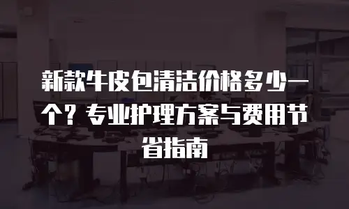 新款牛皮包清洁价格多少一个？专业护理方案与费用节省指南
