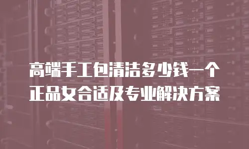 高端手工包清洁多少钱一个正品女合适及专业解决方案