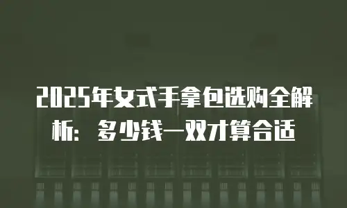 2025年女式手拿包选购全解析：多少钱一双才算合适