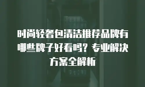 时尚轻奢包清洁推荐品牌有哪些牌子好看吗？专业解决方案全解析