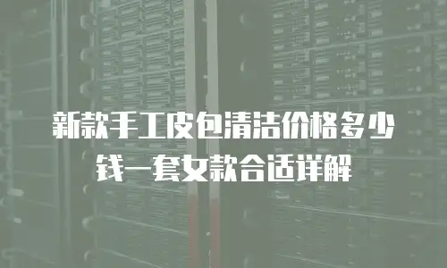 新款手工皮包清洁价格多少钱一套女款合适详解