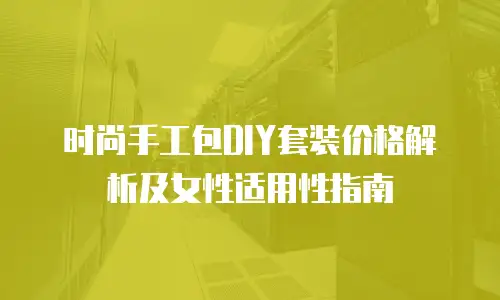 时尚手工包DIY套装价格解析及女性适用性指南