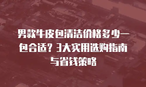 男款牛皮包清洁价格多少一包合适？3大实用选购指南与省钱策略