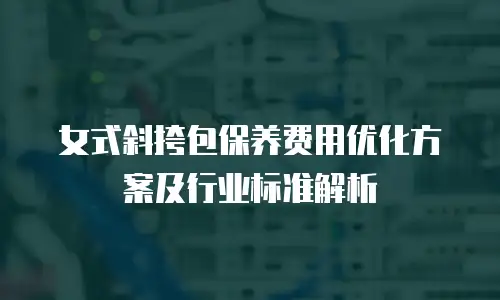女式斜挎包保养费用优化方案及行业标准解析
