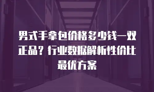 男式手拿包价格多少钱一双正品？行业数据解析性价比最优方案