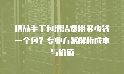 精品手工包清洁费用多少钱一个包？专业方案解析成本与价值