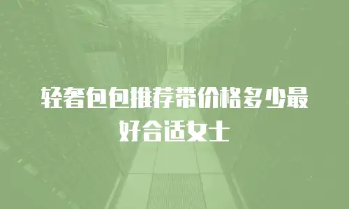 轻奢包包推荐带价格多少最好合适女士