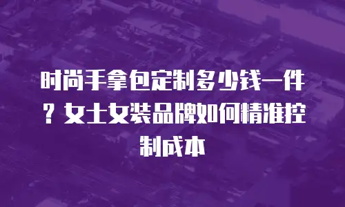 时尚手拿包定制多少钱一件？女士女装品牌如何精准控制成本