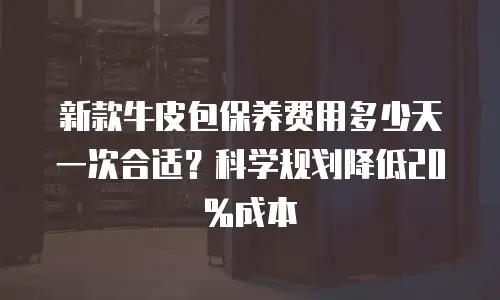 新款牛皮包保养费用多少天一次合适？科学规划降低20%成本