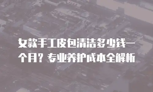 女款手工皮包清洁多少钱一个月？专业养护成本全解析