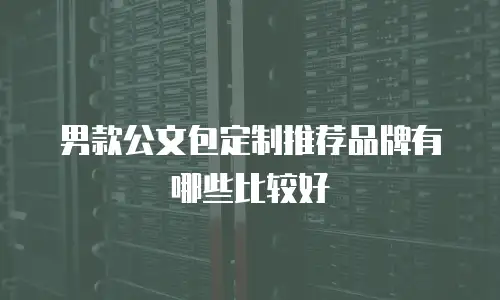 男款公文包定制推荐品牌有哪些比较好