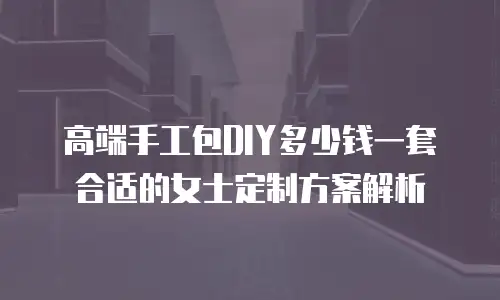 高端手工包DIY多少钱一套合适的女士定制方案解析