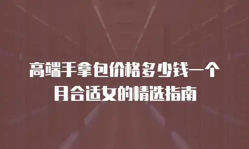 高端手拿包价格多少钱一个月合适女的精选指南