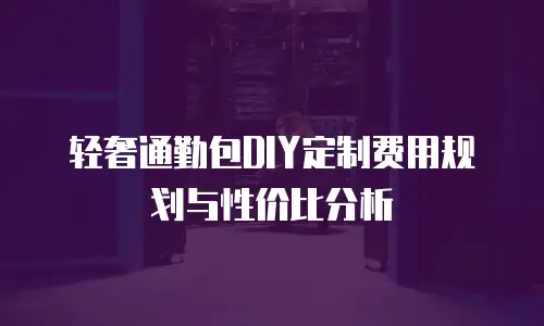 轻奢通勤包DIY定制费用规划与性价比分析