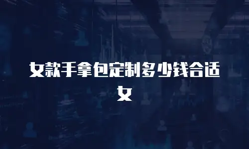 女款手拿包定制多少钱合适女