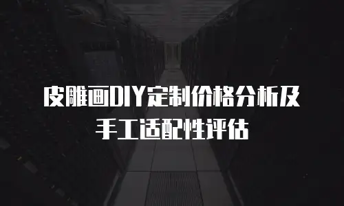皮雕画DIY定制价格分析及手工适配性评估