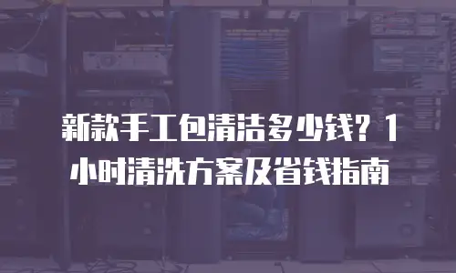 新款手工包清洁多少钱？1小时清洗方案及省钱指南