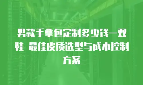 男款手拿包定制多少钱一双鞋 最佳皮质选型与成本控制方案