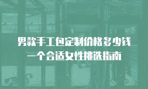 男款手工包定制价格多少钱一个合适女性挑选指南