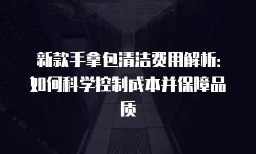 新款手拿包清洁费用解析：如何科学控制成本并保障品质
