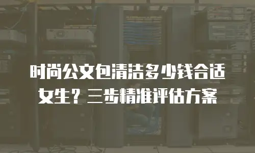 时尚公文包清洁多少钱合适女生？三步精准评估方案