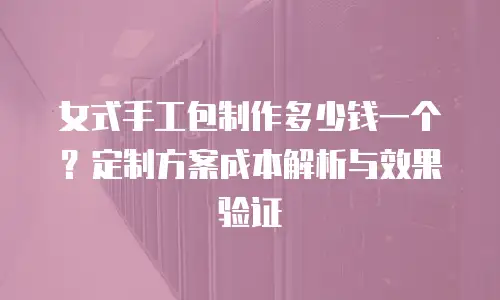 女式手工包制作多少钱一个？定制方案成本解析与效果验证