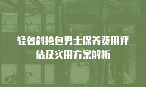 轻奢斜挎包男士保养费用评估及实用方案解析