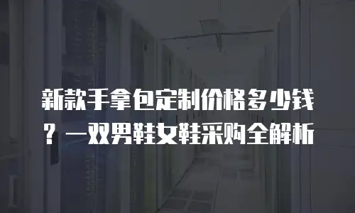 新款手拿包定制价格多少钱？一双男鞋女鞋采购全解析