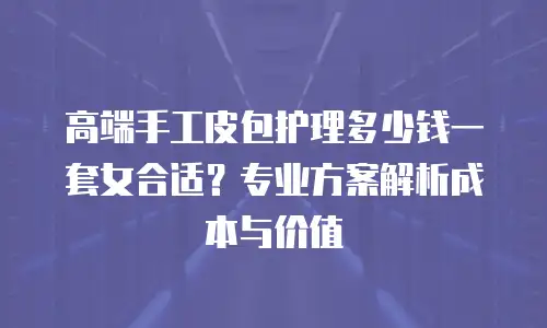 高端手工皮包护理多少钱一套女合适？专业方案解析成本与价值
