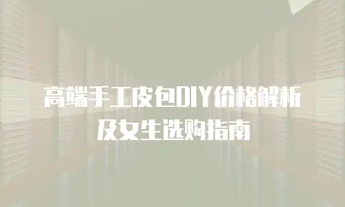 高端手工皮包DIY价格解析及女生选购指南