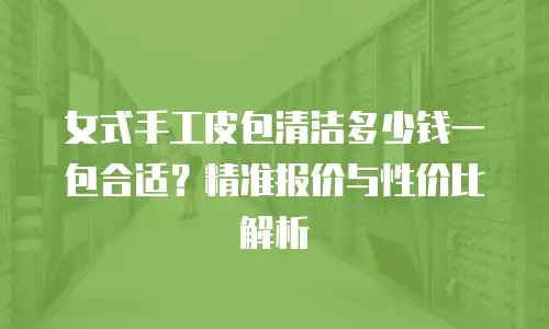 女式手工皮包清洁多少钱一包合适？精准报价与性价比解析