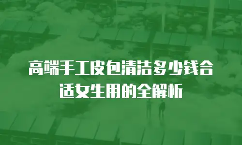 高端手工皮包清洁多少钱合适女生用的全解析